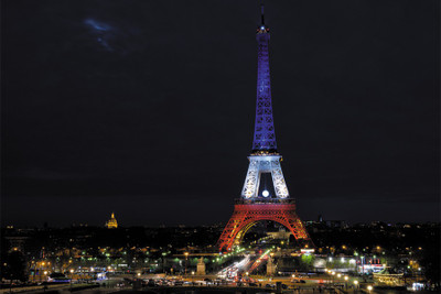 

BikriKendra Eiffel Bleu Blanc Rouge Poster Paper Print(18 inch X 12 inch, Rolled)