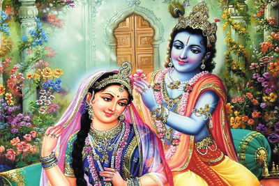 

BikriKendra Krishna loves radha Poster Paper Print(18 inch X 12 inch, Rolled)