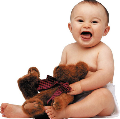 

RadhaKripa cute baby with taddy Paper Print(18 inch X 12 inch, Rolled)