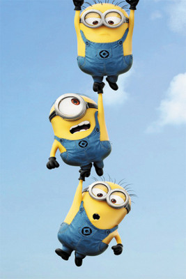 

RadhaKripa Minions help Poster Paper Print(18 inch X 12 inch, Rolled)