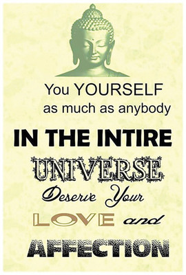 

RadhaKripa Lord-Buddha-yourself Poster Paper Print(18 inch X 12 inch, Rolled)