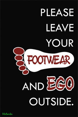 

RadhaKripa please leave your ego Paper Print(18 inch X 12 inch, Rolled)