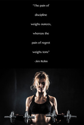 

Inspirational Fitness women Paper Print(18 inch X 12 inch, Rolled)