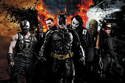 

BikriKendra trilogy of batman Poster Paper Print(18 inch X 12 inch, Rolled)