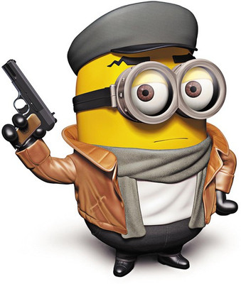 

RadhaKripa minions with gun Poster Paper Print(18 inch X 12 inch, Rolled)