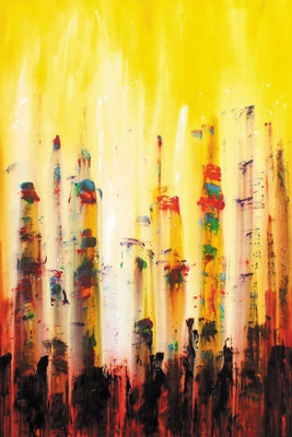 

painting poster on beautiful wall Paper Print(18 inch X 12 inch, Rolled)