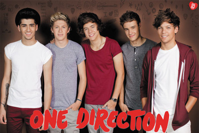

RadhaKripa One Direction Group Red Poster Paper Print(18 inch X 12 inch, Rolled)