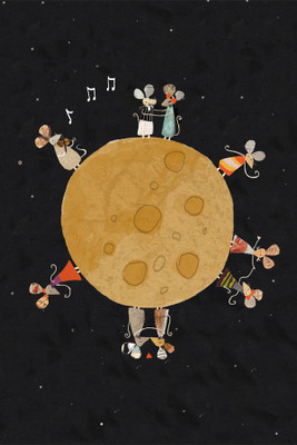 

RadhaKripa mice moon Poster Paper Print(18 inch X 12 inch, Rolled)