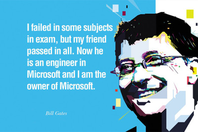 

RadhaKripa i failed bill gates Paper Print(18 inch X 12 inch, Rolled)