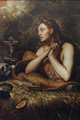 

RadhaKripa penitent magdalene tintoretto Poster Paper Print(18 inch X 12 inch, Rolled)