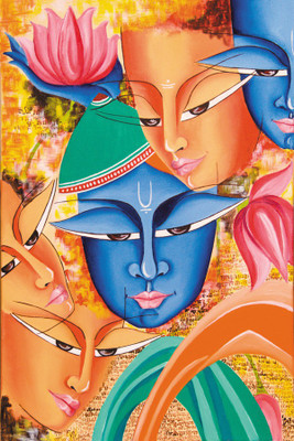 

RadhaKripa radhey krishna Poster Paper Print(18 inch X 12 inch, Rolled)