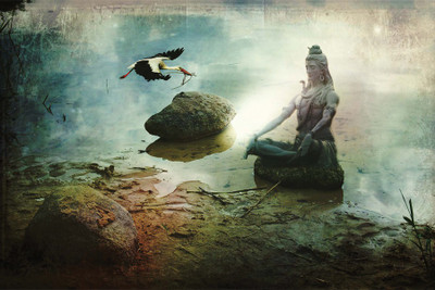 

RadhaKripa happy lord shiva Poster Paper Print(18 inch X 12 inch, Rolled)