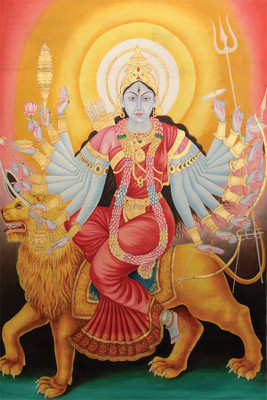 

RadhaKripa shera wali mata Poster Paper Print(18 inch X 12 inch, Rolled)