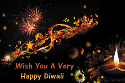 RadhaKripa diwali poster Poster Paper Print(18 inch X 12 inch, Rolled)