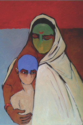

RadhaKripa mother and child Poster Paper Print(18 inch X 12 inch, Rolled)