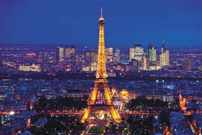 

RadhaKripa Paris eiffel tower Poster Paper Print(18 inch X 12 inch, Rolled)