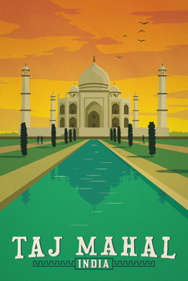 

RadhaKripa Vintage India Poster Paper Print(18 inch X 12 inch, Rolled)
