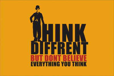 

RadhaKripa THINK DIFFRENT Poster Paper Print(18 inch X 12 inch, Rolled)