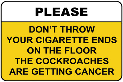 

RadhaKripa warning cancer Paper Print(18 inch X 12 inch, Rolled)