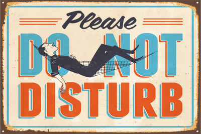 BikriKendra please do not disturb man Poster Paper Print(18 inch X 12 inch, Rolled)