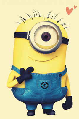 

RadhaKripa minion halloween Poster Paper Print(18 inch X 12 inch, Rolled)