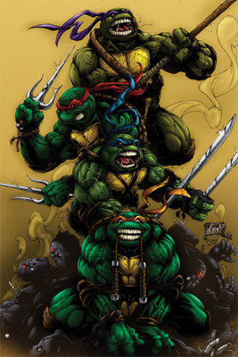 

RadhaKripa ninja turtles poster 1 Poster Paper Print(18 inch X 12 inch, Rolled)