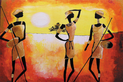 

RadhaKripa royal painting Poster Paper Print(18 inch X 12 inch, Rolled)