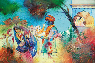 

RadhaKripa holi khele nand lal Poster Paper Print(18 inch X 12 inch, Rolled)