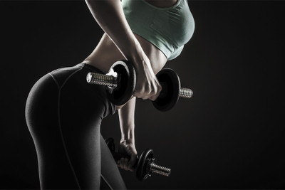 

RadhaKripa training woman barbell Poster Paper Print(18 inch X 12 inch, Rolled)