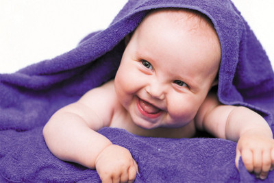 

RadhaKripa cute Baby purple Poster Paper Print(18 inch X 12 inch, Rolled)