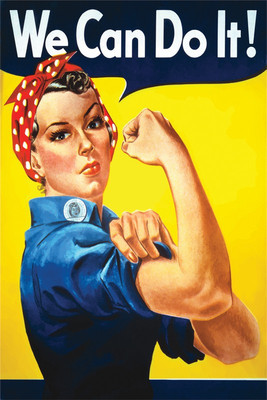 

RadhaKripa We-Can-Do-It-Rosie-The-Riveter-Poster Poster Paper Print(18 inch X 12 inch, Rolled)
