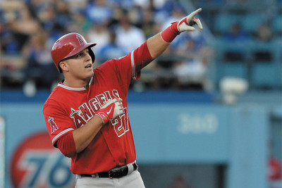 

mike trout angels Paper Print(18 inch X 12 inch, Rolled)
