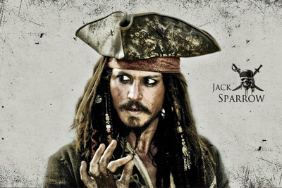 

RadhaKripa jack sparrow Poster Paper Print(18 inch X 12 inch, Rolled)