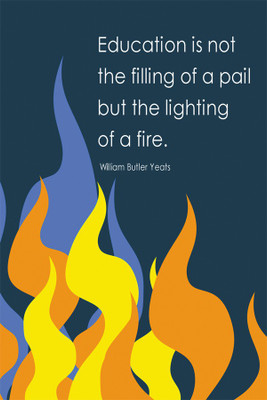 

RadhaKripa fire of education Poster Paper Print(18 inch X 12 inch, Rolled)