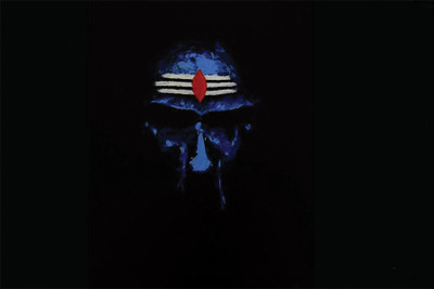 

RadhaKripa lord shiva blue colour Poster Paper Print(18 inch X 12 inch, Rolled)