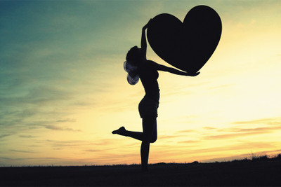 

RadhaKripa girl with big heart Poster Paper Print(18 inch X 12 inch, Rolled)