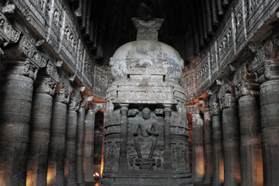 

ajanta caves Paper Print(18 inch X 12 inch, Rolled)