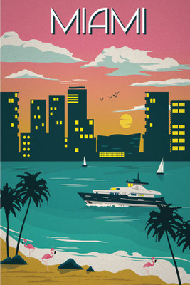 

RadhaKripa miami poster Poster Paper Print(18 inch X 12 inch, Rolled)