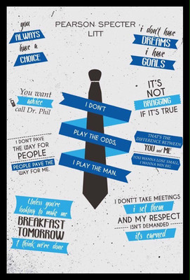 

RadhaKripa Best harvey specter quotes Paper Print(18 inch X 12 inch, Rolled)
