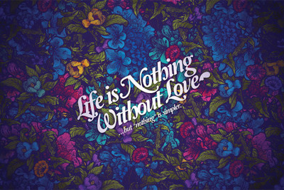 

RadhaKripa life is nothing without love Poster Paper Print(18 inch X 12 inch, Rolled)