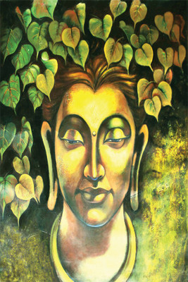 

RadhaKripa leaf budha Poster Paper Print(18 inch X 12 inch, Rolled)