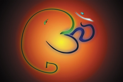 

RadhaKripa god ganesha and om symbol Paper Print(18 inch X 12 inch, Rolled)