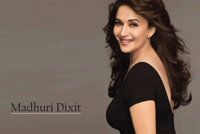 

RadhaKripa beautiful madhuri dixit Poster Paper Print(18 inch X 12 inch, Rolled)
