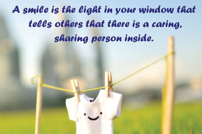 

RadhaKripa a smile is the light Poster Paper Print(18 inch X 12 inch, Rolled)