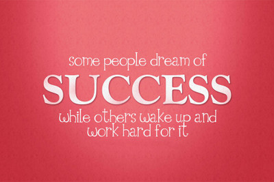 

some people dream of success Paper Print(18 inch X 12 inch, Rolled)