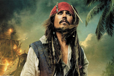 

pirates of the caribbean jack sparrow Paper Print(18 inch X 12 inch, Rolled)