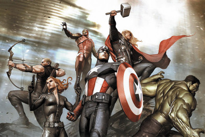 

BikriKendra Avengers come Poster Paper Print(18 inch X 12 inch, Rolled)