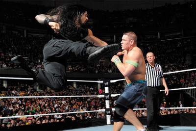 

roman reigns vs jone cena Paper Print(18 inch X 12 inch, Rolled)