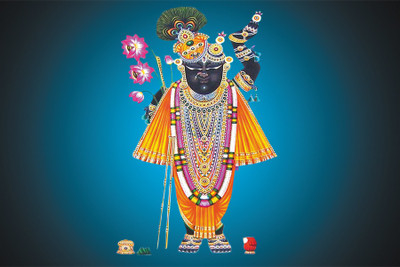

RadhaKripa shrinath ji god Paper Print(18 inch X 12 inch, Rolled)
