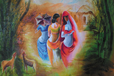 

rural women Paper Print(18 inch X 12 inch, Rolled)